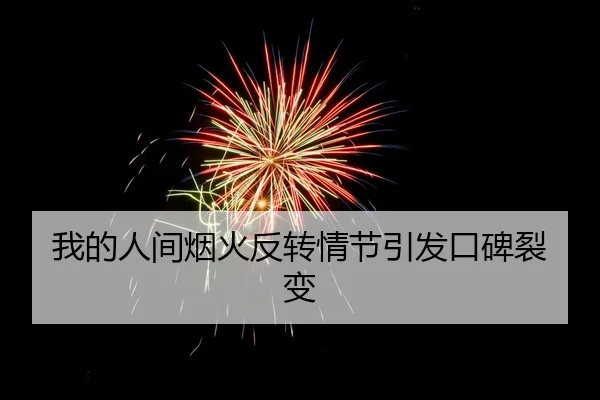 我的人间烟火反转情节引发口碑裂变